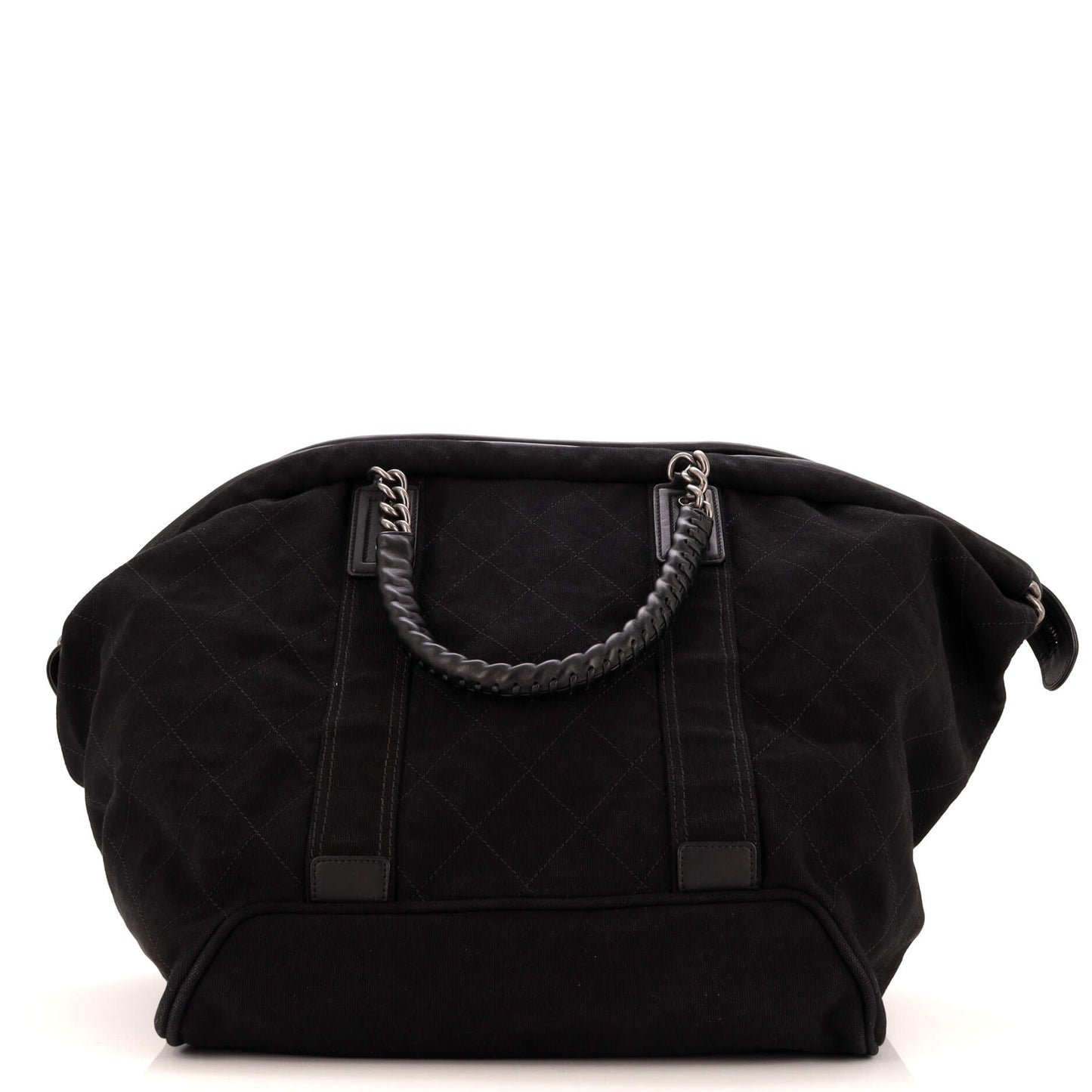 CHANEL Street Style Weekender Bag Quilted Canvas