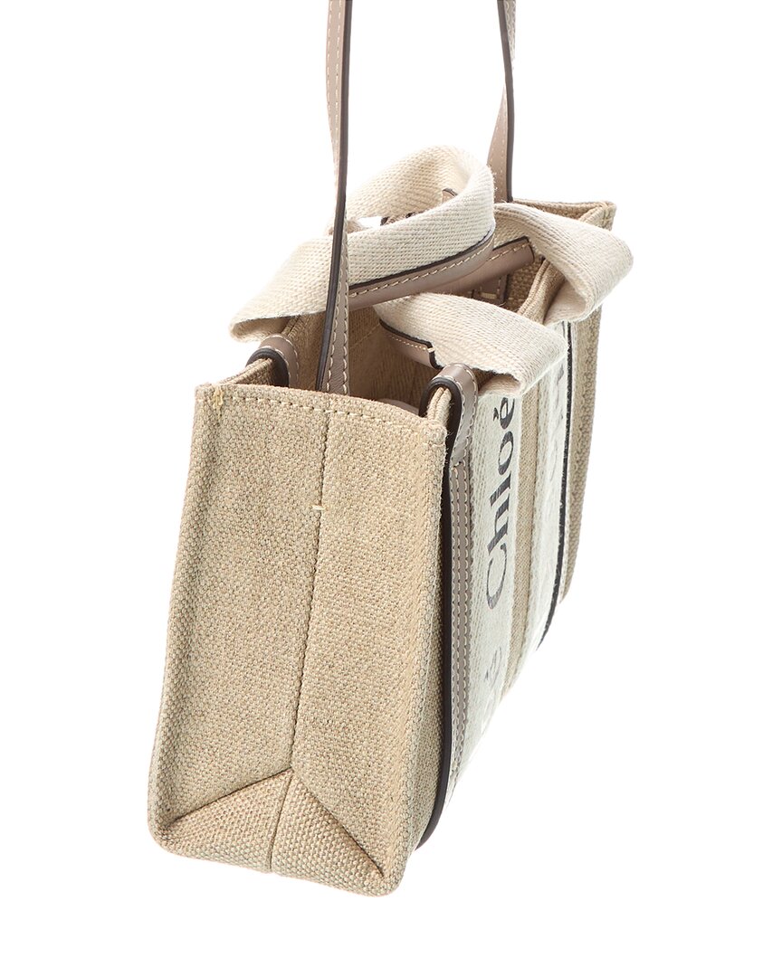 CHL - CC o? Woody Mini Canvas & Leather Tote
