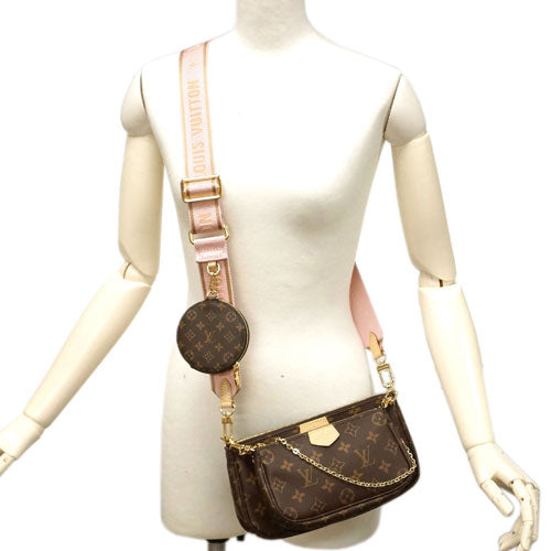 Louis Vuitton Monogram Multi Pochette Rose Claire Mini Coin Purse
