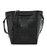 Bottega Veneta Nappa Maxi Intrecciato Cassette Bucket Bag Black