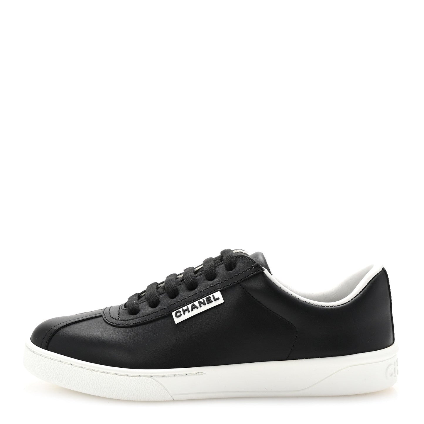 Amelia Calfskin CC Uniform Womens Sneakers 37 Black
