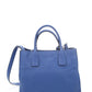 Prada Vitello Donna Cobalt Blue Grained Leather Tote