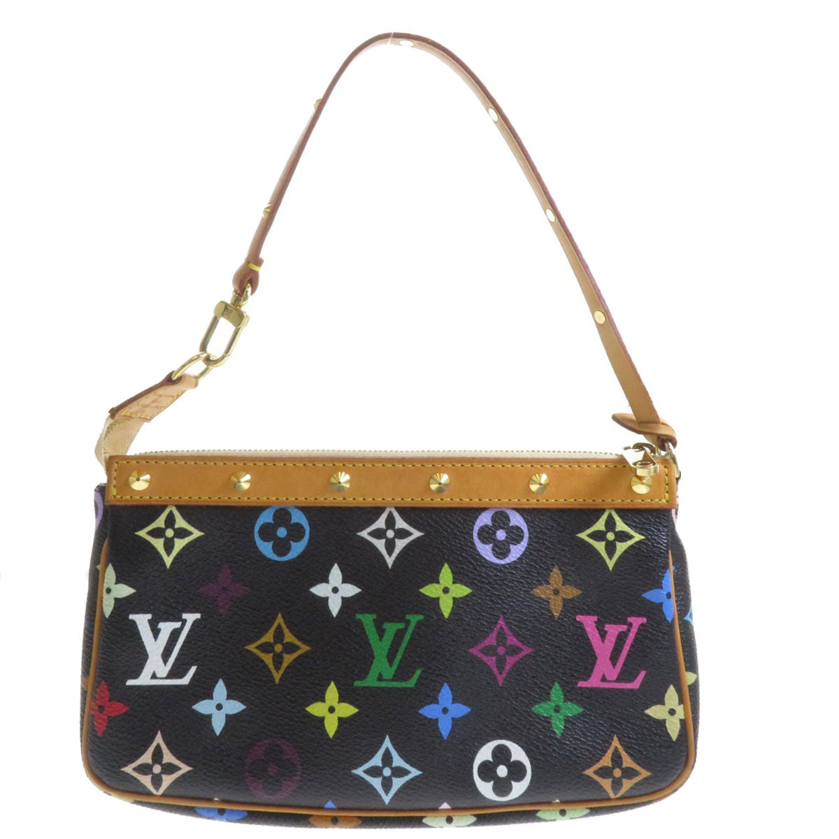 Louis Vuitton Pochette Monogram Multicolor Handbag Canvas