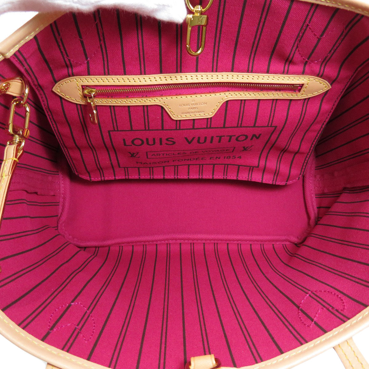 Louis Vuitton Neverfull PM Monogram Canvas Fuchsia Tote Bag