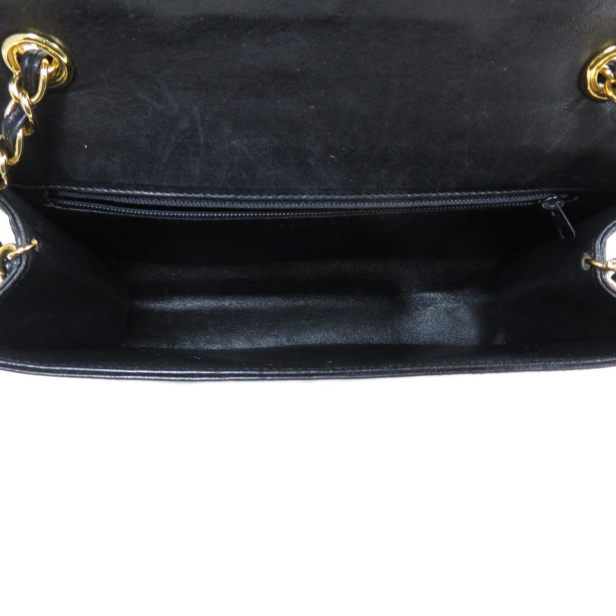 Chanel Cocomark Gold Chain Shoulder Bag Lambskin Black