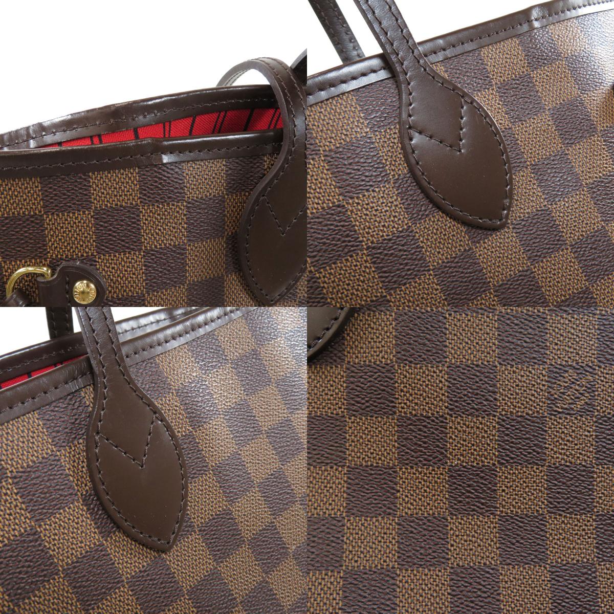 Louis Vuitton Neverfull MM Damier Ebene Tote Bag