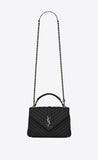 Saint Laurent Classic Medium College Monogram Black SiLouis Vuittoner-Toned