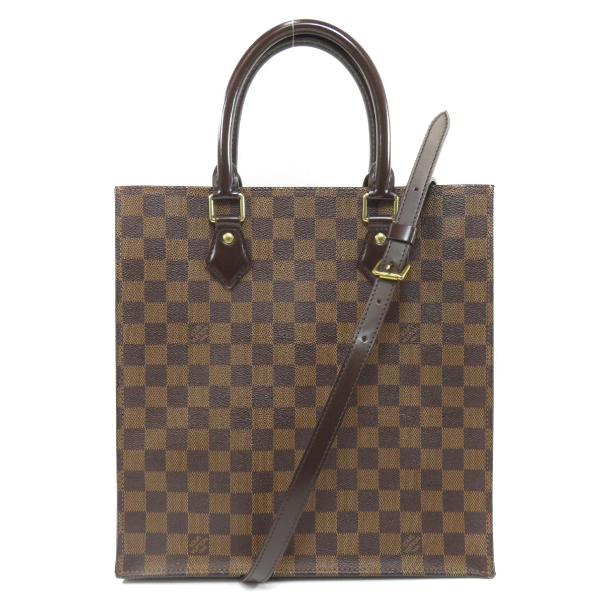 Louis Vuitton Sac Plat PM Damier Ebene Tote Bag