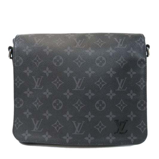 Louis Vuitton District PM NM Monogram Eclipse Shoulder Bag Black