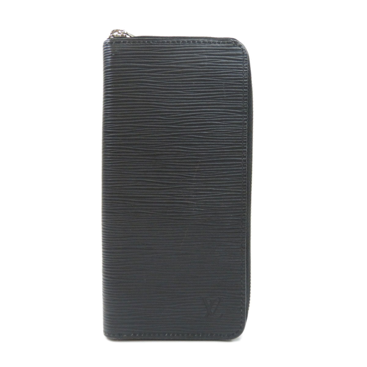 Louis Vuitton Zippy Vertical Epi Leather Long Wallet Black
