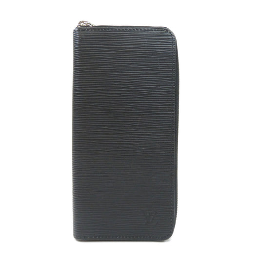 Louis Vuitton Zippy Vertical Epi Leather Long Wallet Black