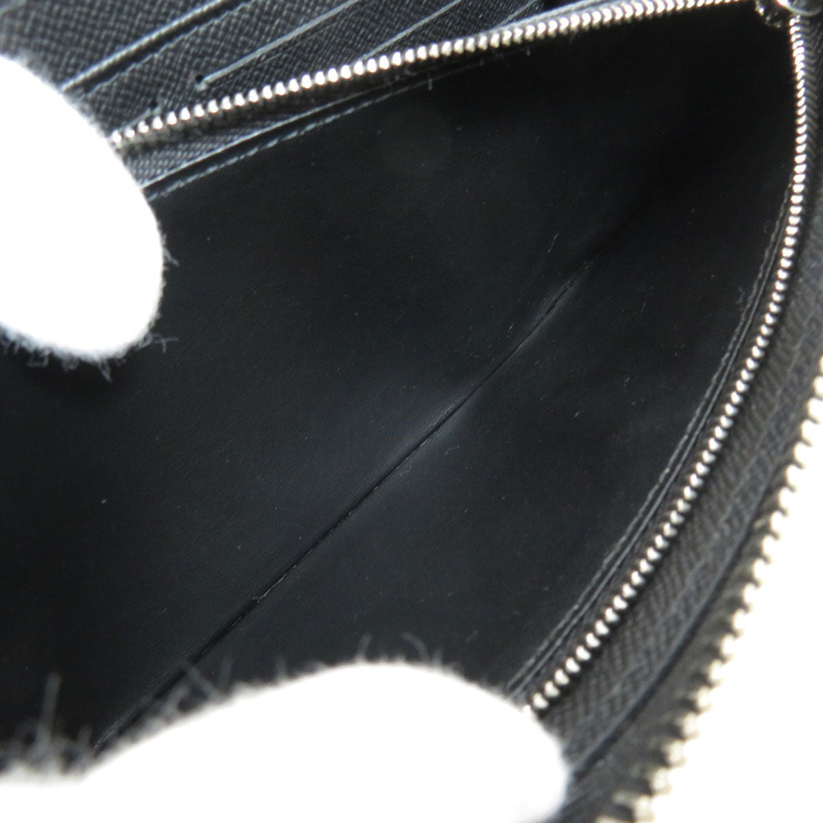Louis Vuitton Zippy Dragonne Taiga Long Wallet Black Leather