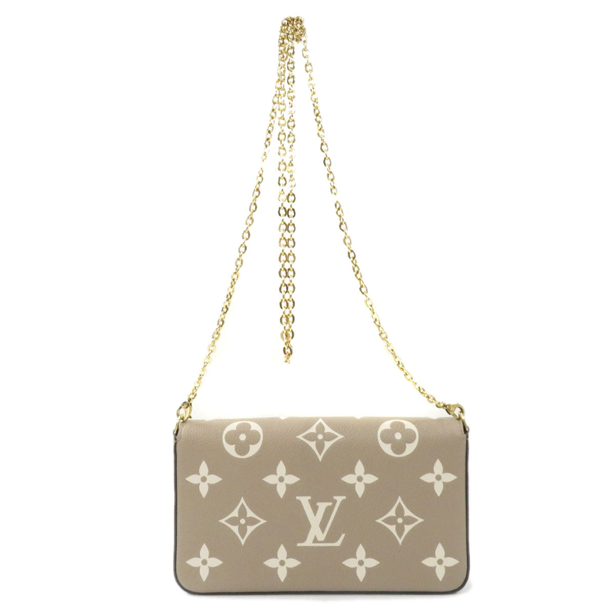 Louis Vuitton Pochette Felicie Shoulder Bag Monogram Implant Creme