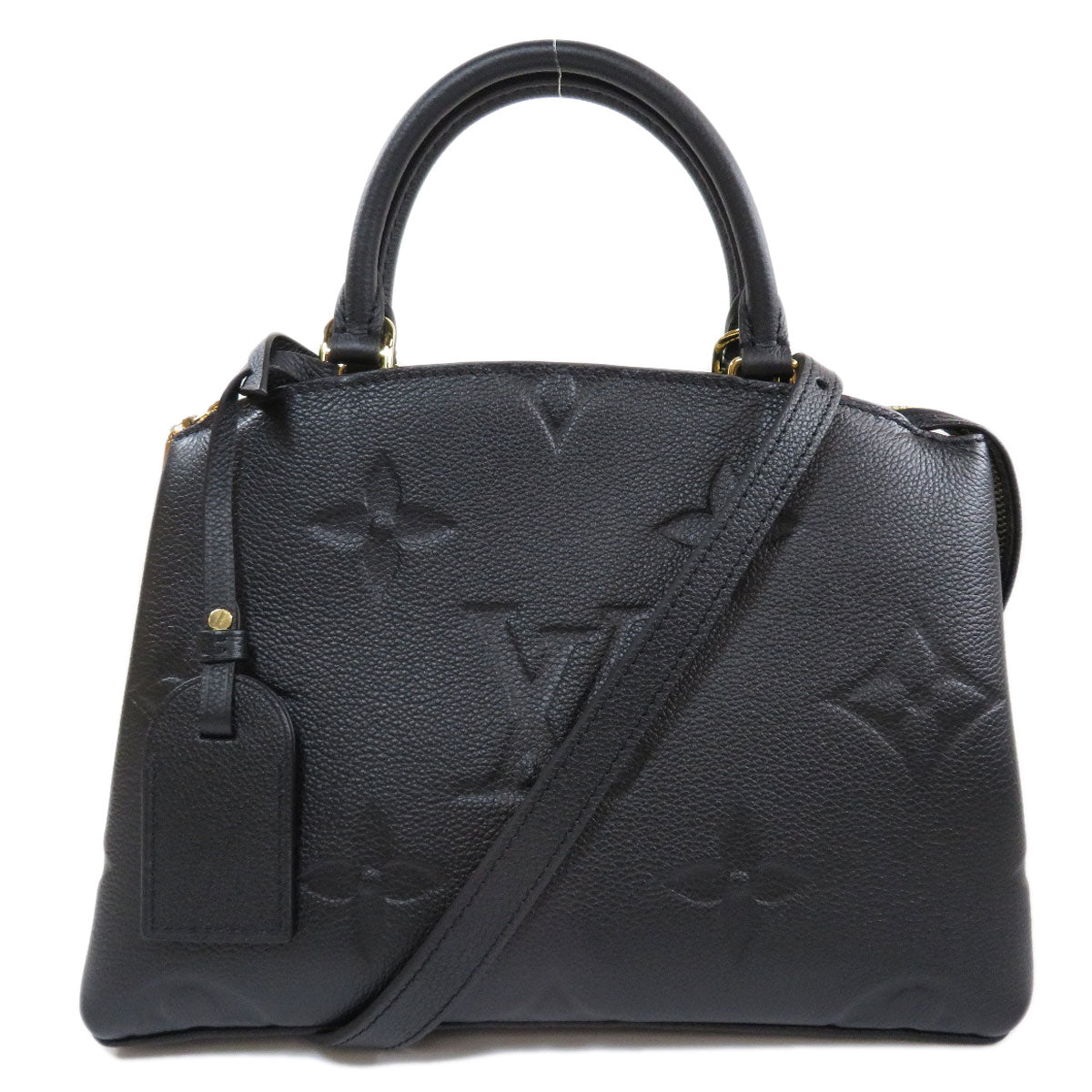 Louis Vuitton Petit Palais PM Handbag Emplant Black