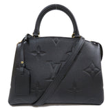 Louis Vuitton Petit Palais PM Handbag Emplant Black