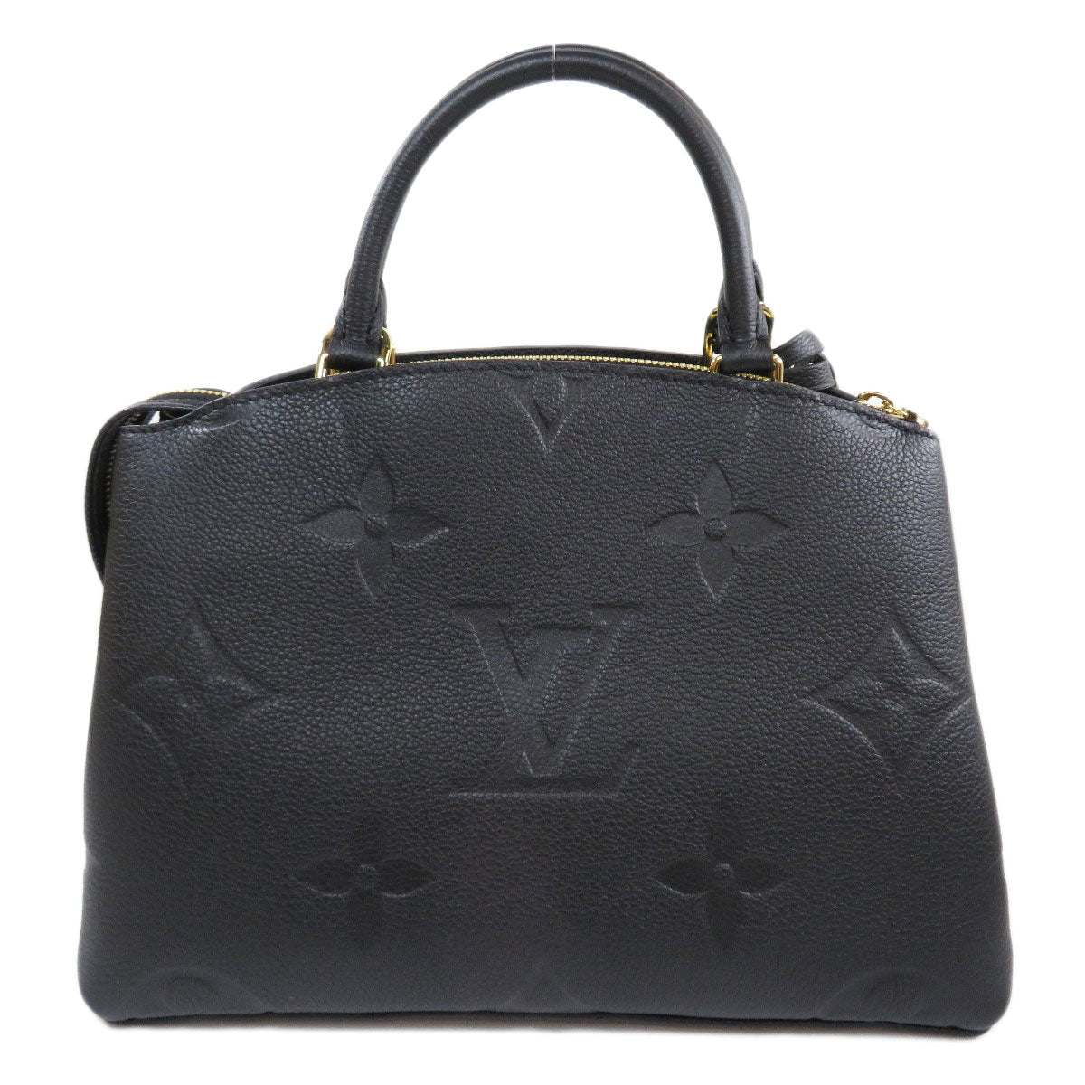 Louis Vuitton Petit Palais PM Handbag Emplant Black