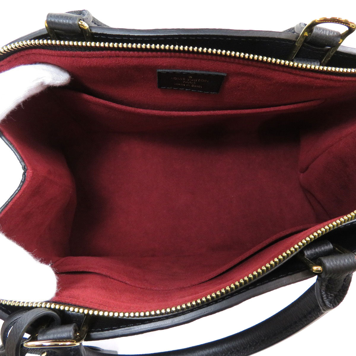 Louis Vuitton Petit Palais PM Handbag Emplant Black