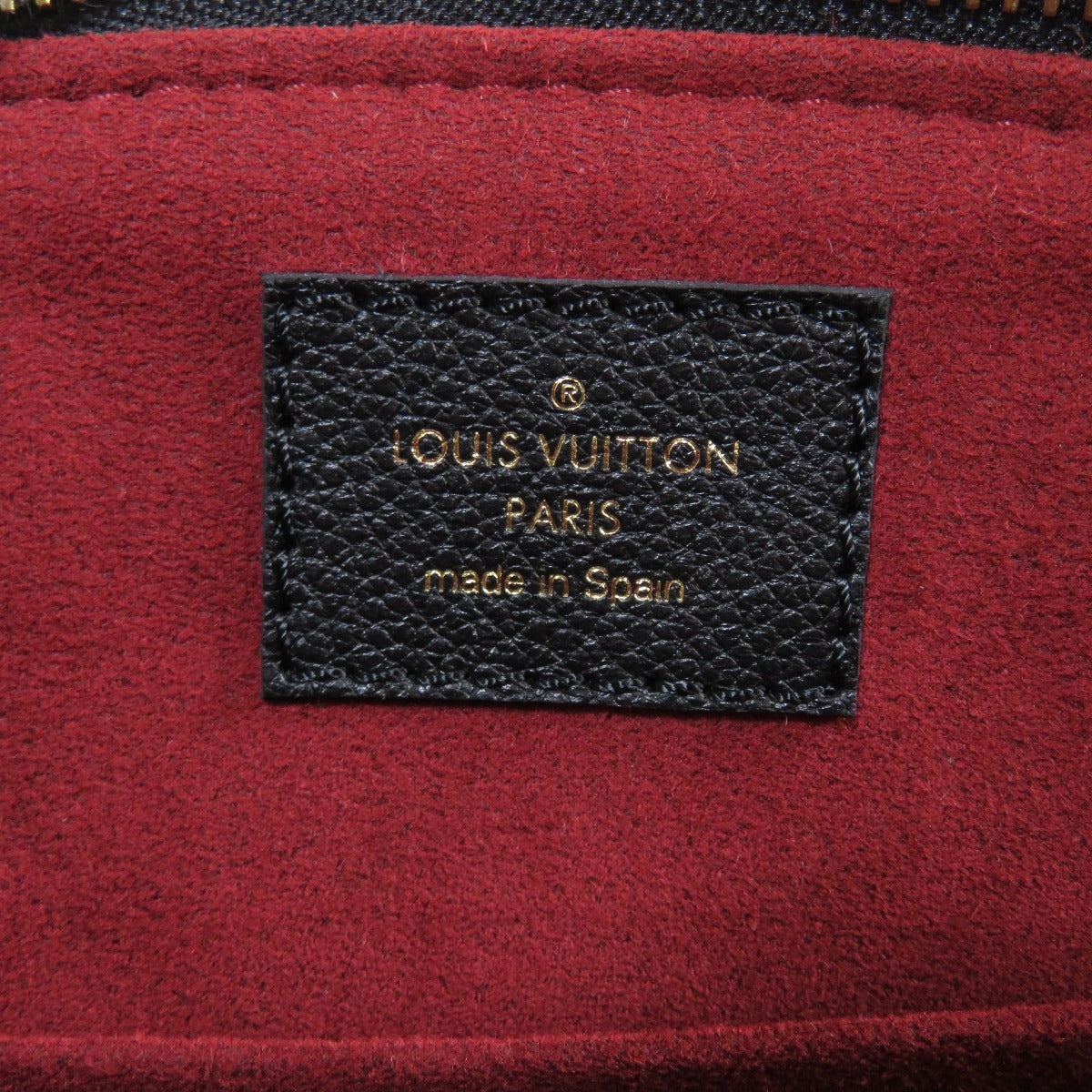 Louis Vuitton Petit Palais PM Handbag Emplant Black