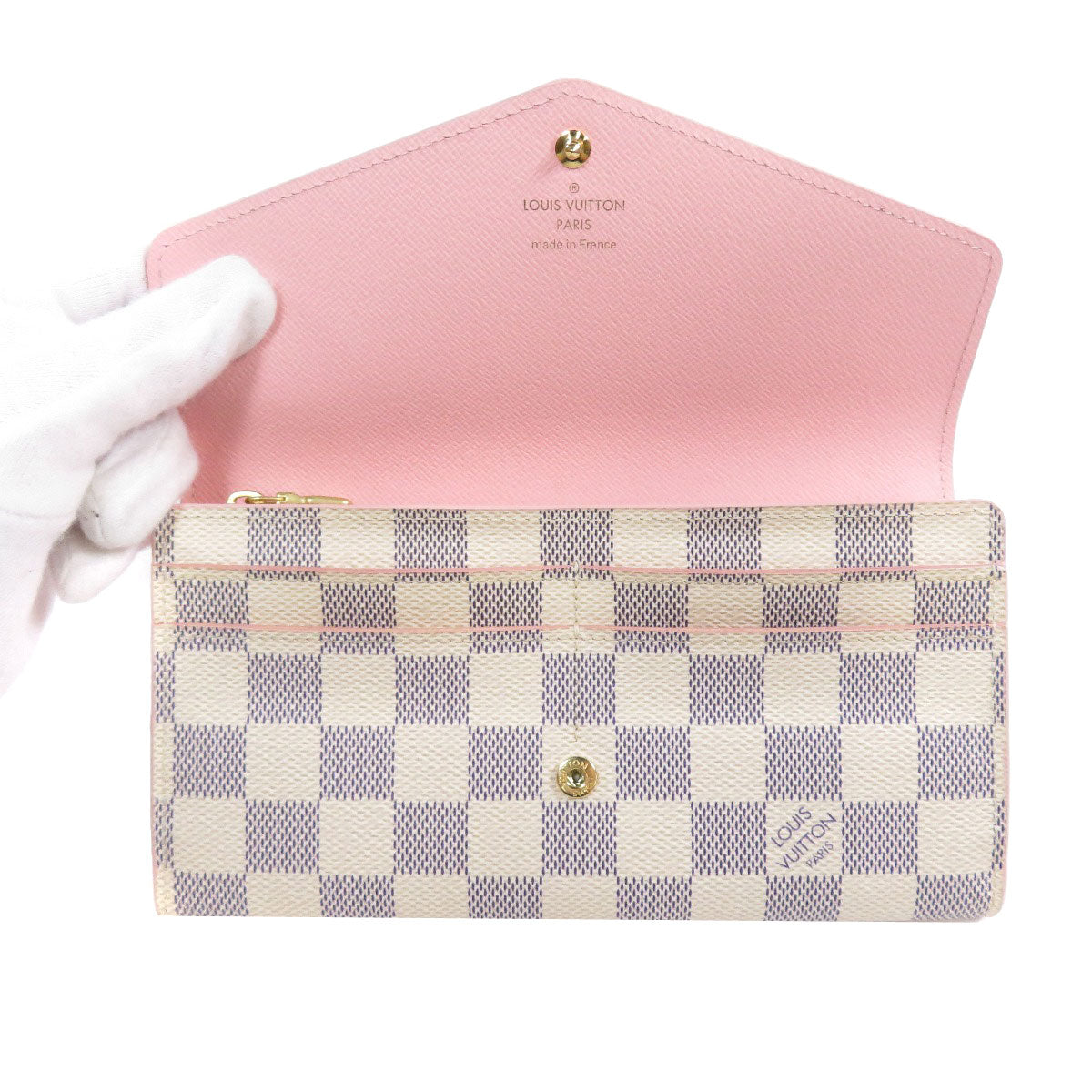 Louis Vuitton Portefeuille Sarah Damier Azur Long Wallet