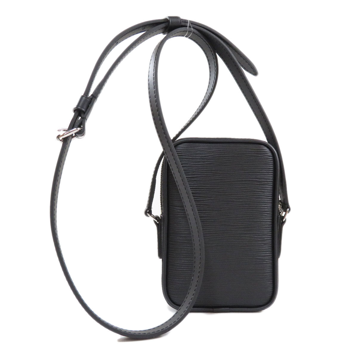 Louis Vuitton Danube PM Epi Shoulder Bag Leather Black