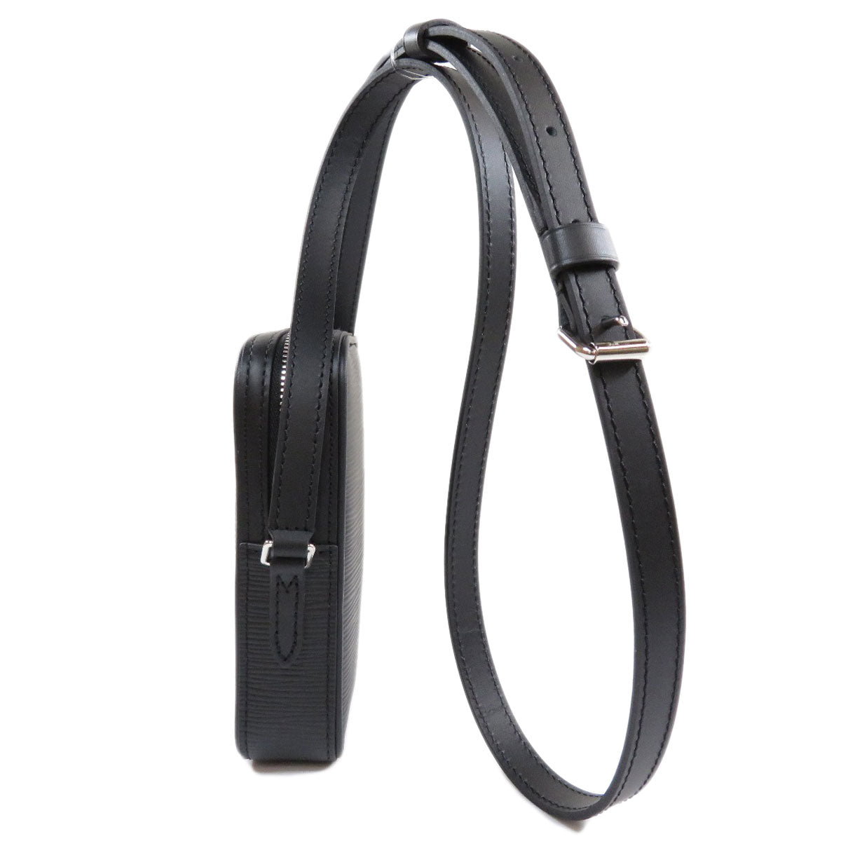 Louis Vuitton Danube PM Epi Shoulder Bag Leather Black