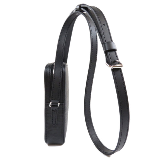 Louis Vuitton Danube PM Epi Shoulder Bag Leather Black