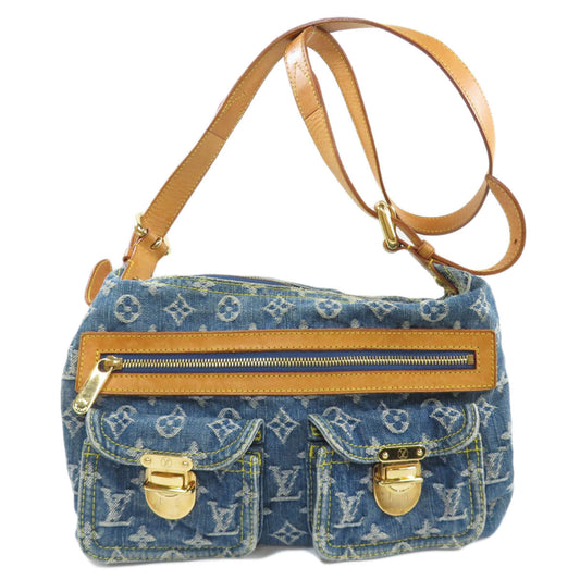 Louis Vuitton Baggy PM Shoulder Bag Denim Blue