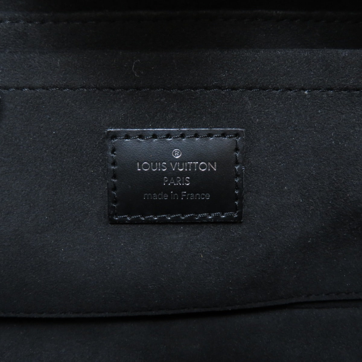 Louis Vuitton Pochette Montaigne Handbag Epi Leather Black