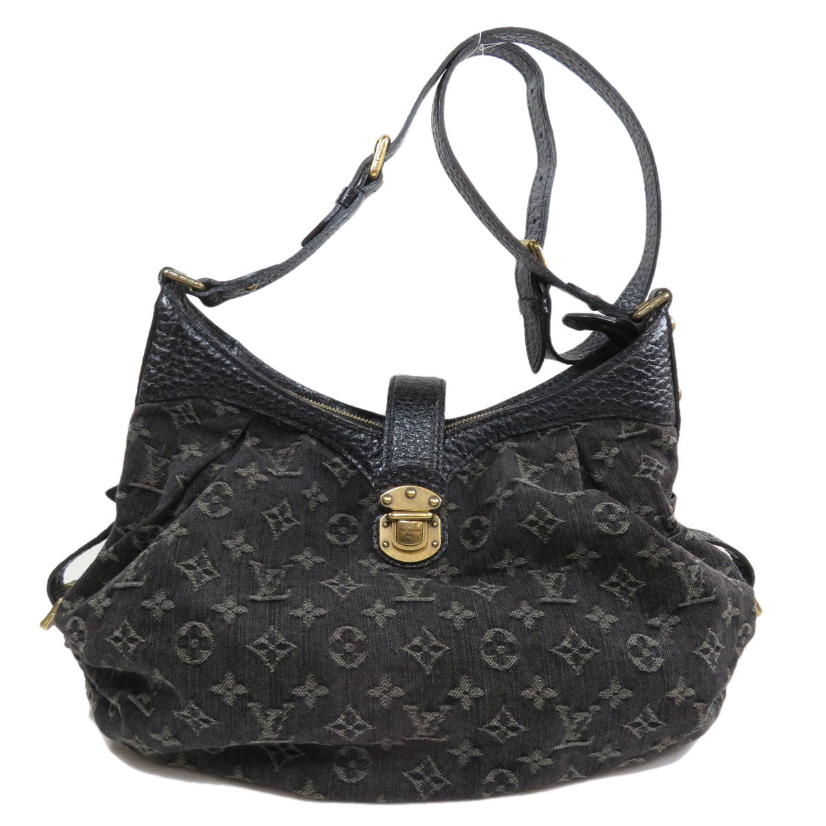 Louis Vuitton Denim XS Shoulder Bag Monogram Black
