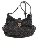 Louis Vuitton Denim XS Shoulder Bag Monogram Black