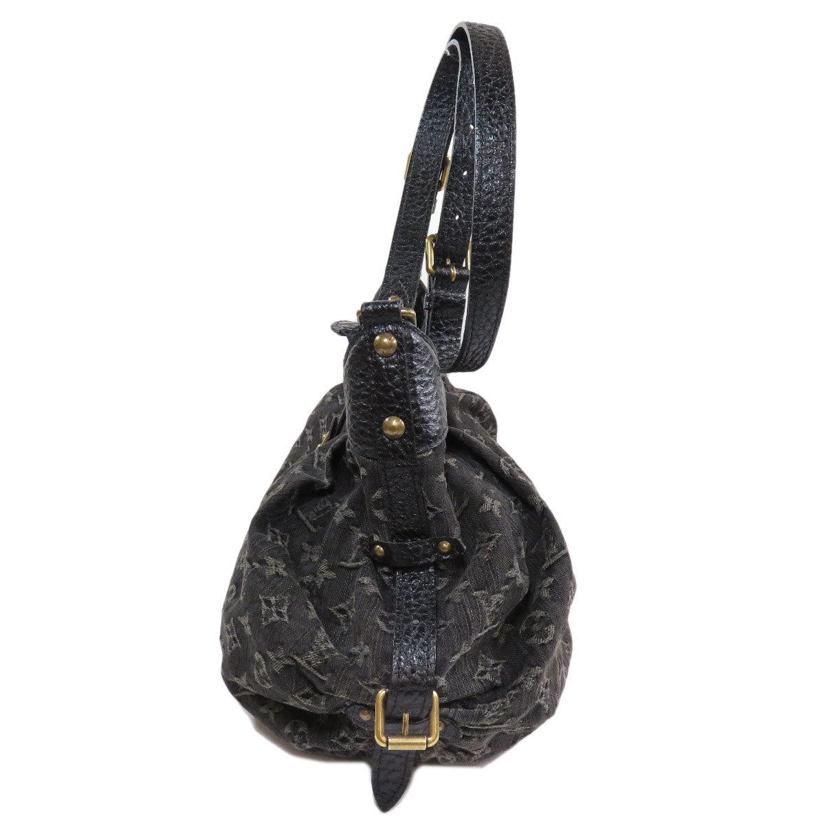 Louis Vuitton Denim XS Shoulder Bag Monogram Black