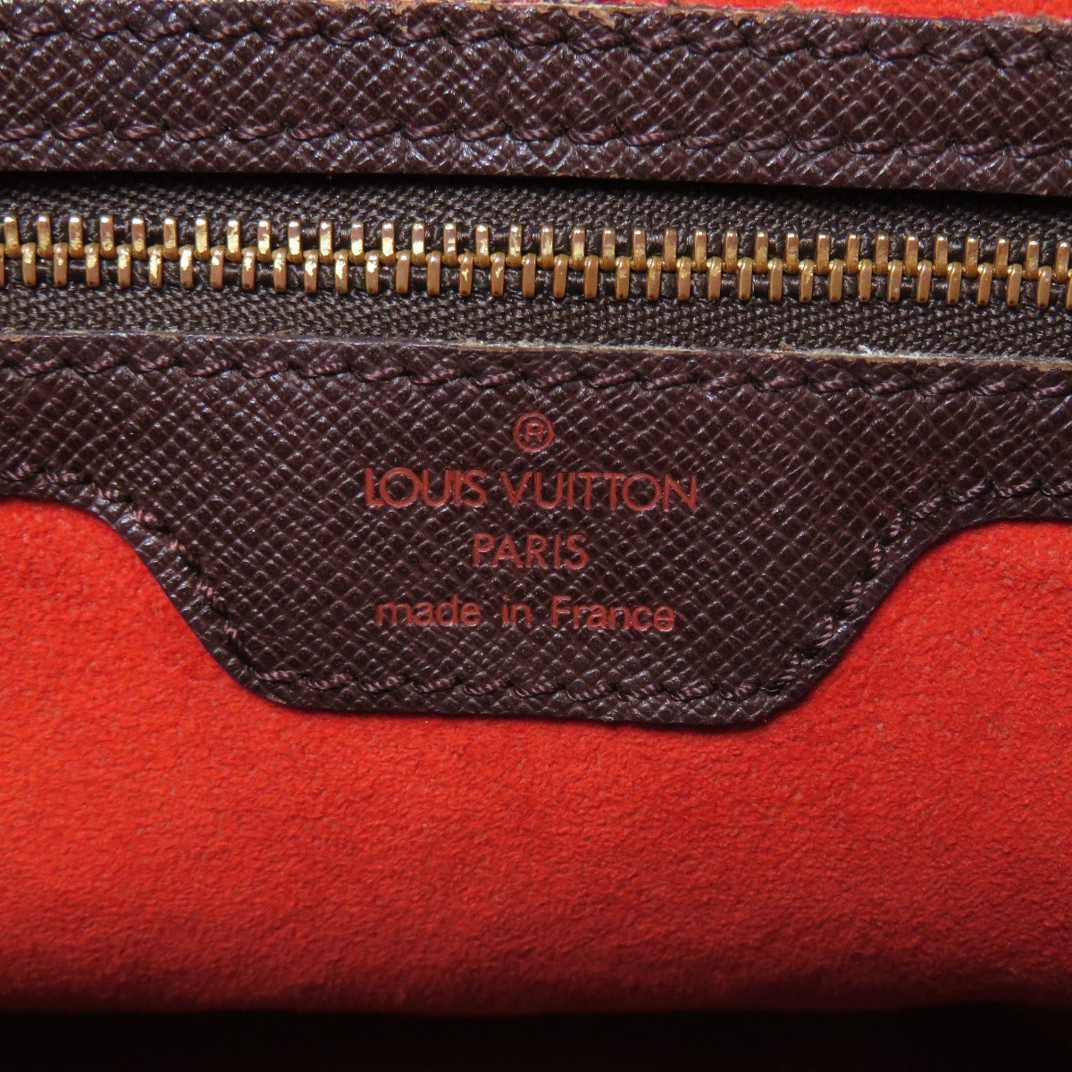 Louis Vuitton Male Damier Ebene Handbag Canvas