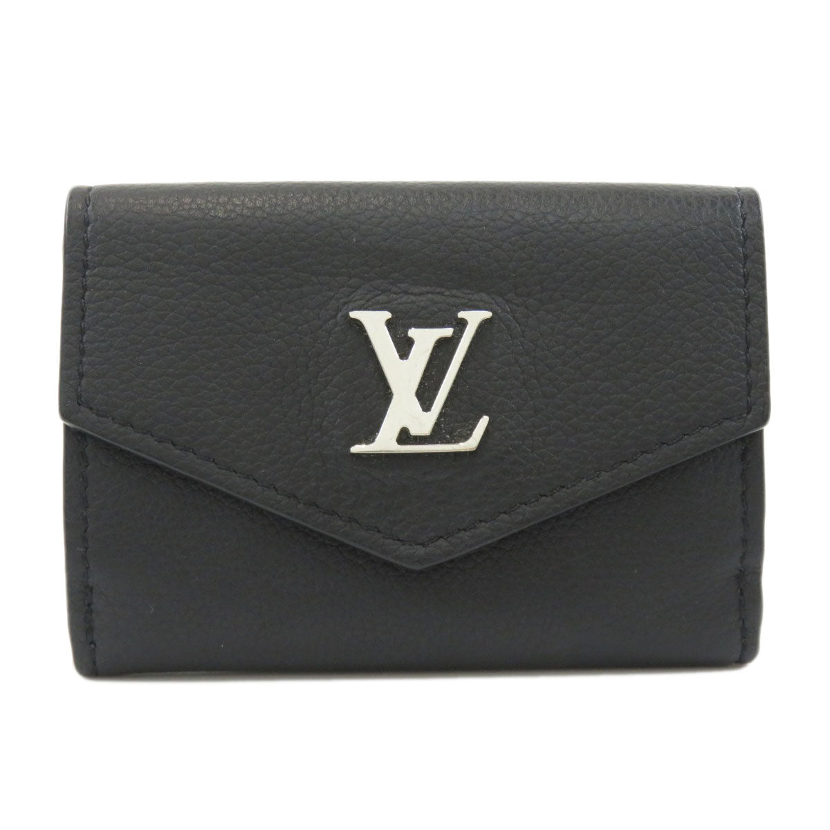 Louis Vuitton Portefeuille Lock Mini Bi-Fold Wallet Taurillon Leather