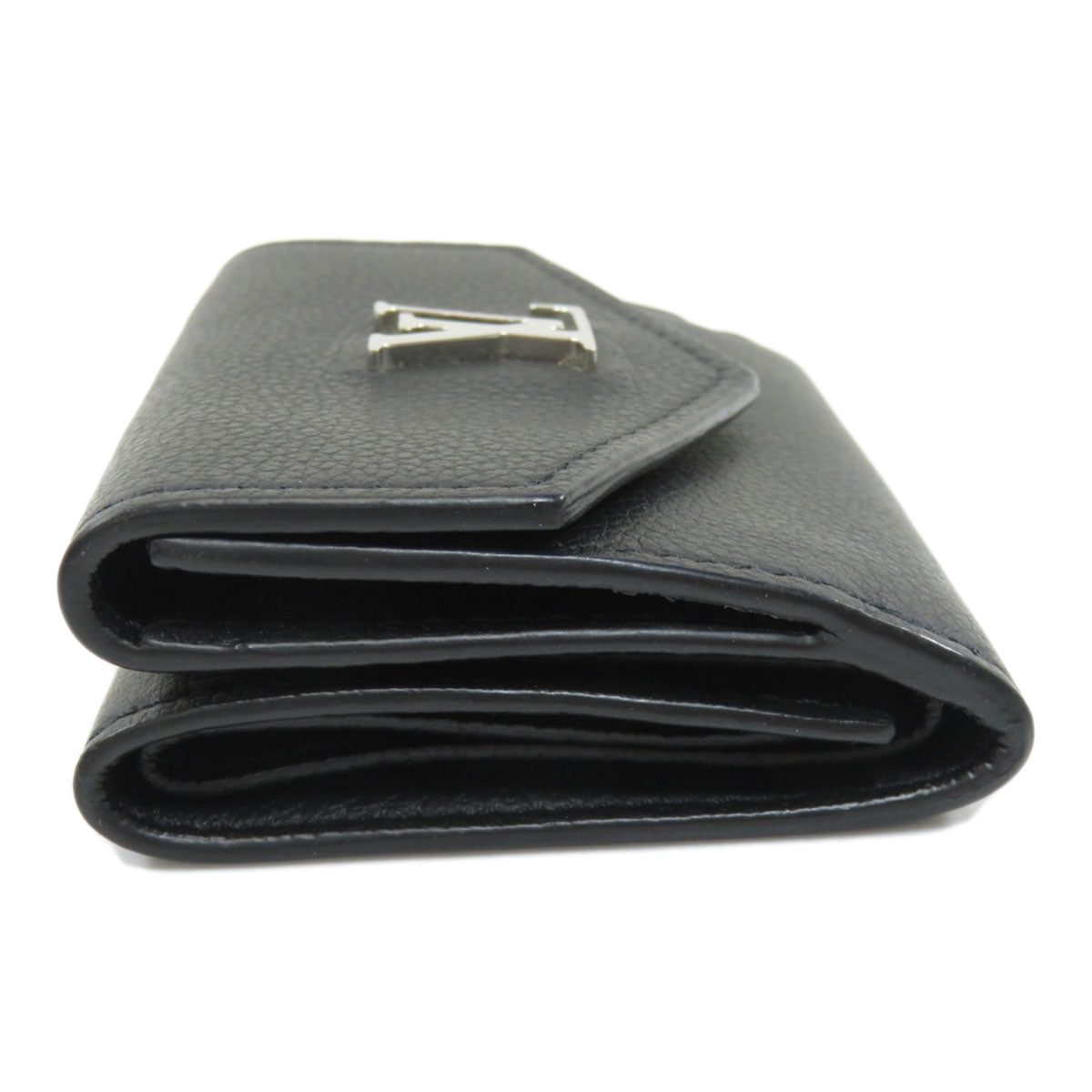 Louis Vuitton Portefeuille Lock Mini Bi-Fold Wallet Taurillon Leather