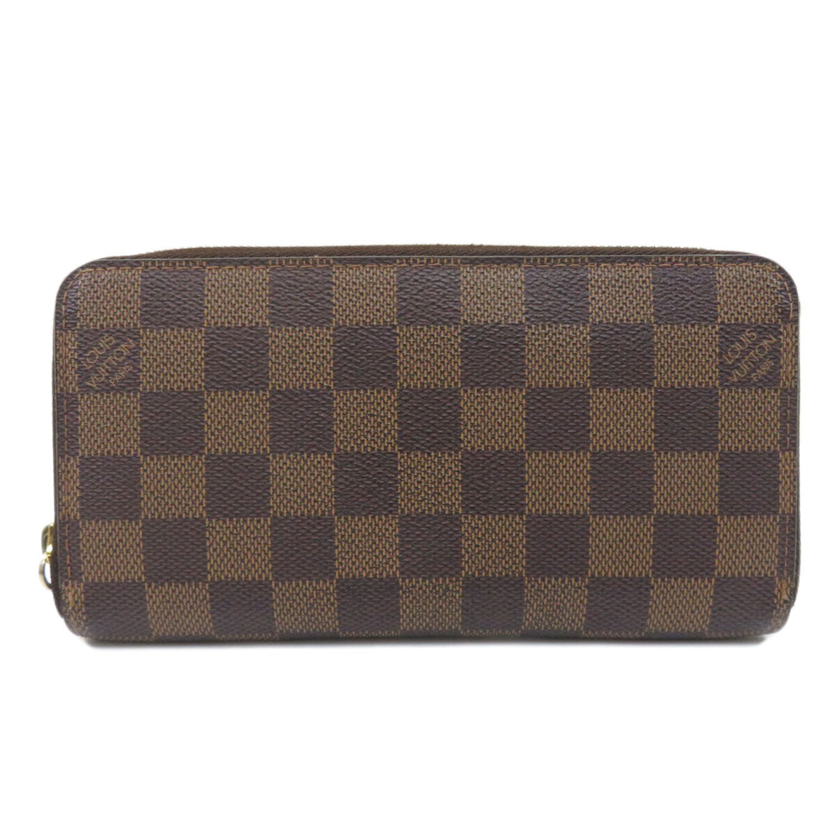 Louis Vuitton Zippy Damier Ebene Long Wallet Canvas