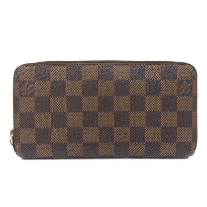 Louis Vuitton Zippy Damier Ebene Long Wallet Canvas