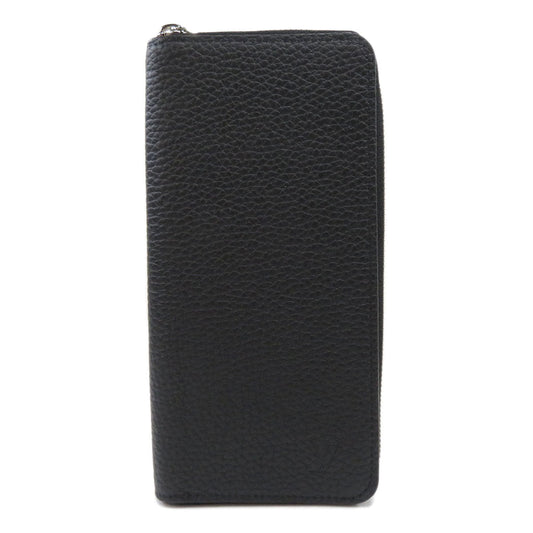 Louis Vuitton Zippy Vertical Taurillon Long Wallet Black