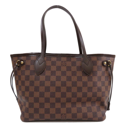 Louis Vuitton Neverfull PM Damier Ebene Tote Bag Canvas