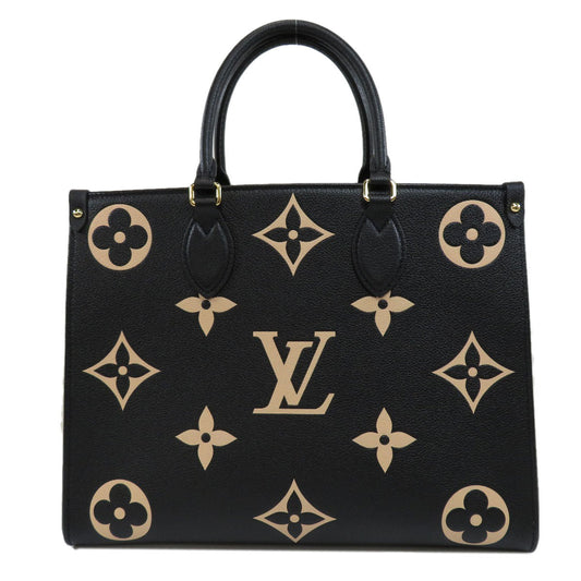Louis Vuitton On The Go MM Amplant Bicolor Monogram Tote Bag