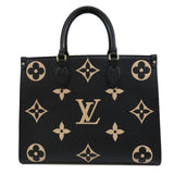 Louis Vuitton On The Go MM Amplant Bicolor Monogram Tote Bag