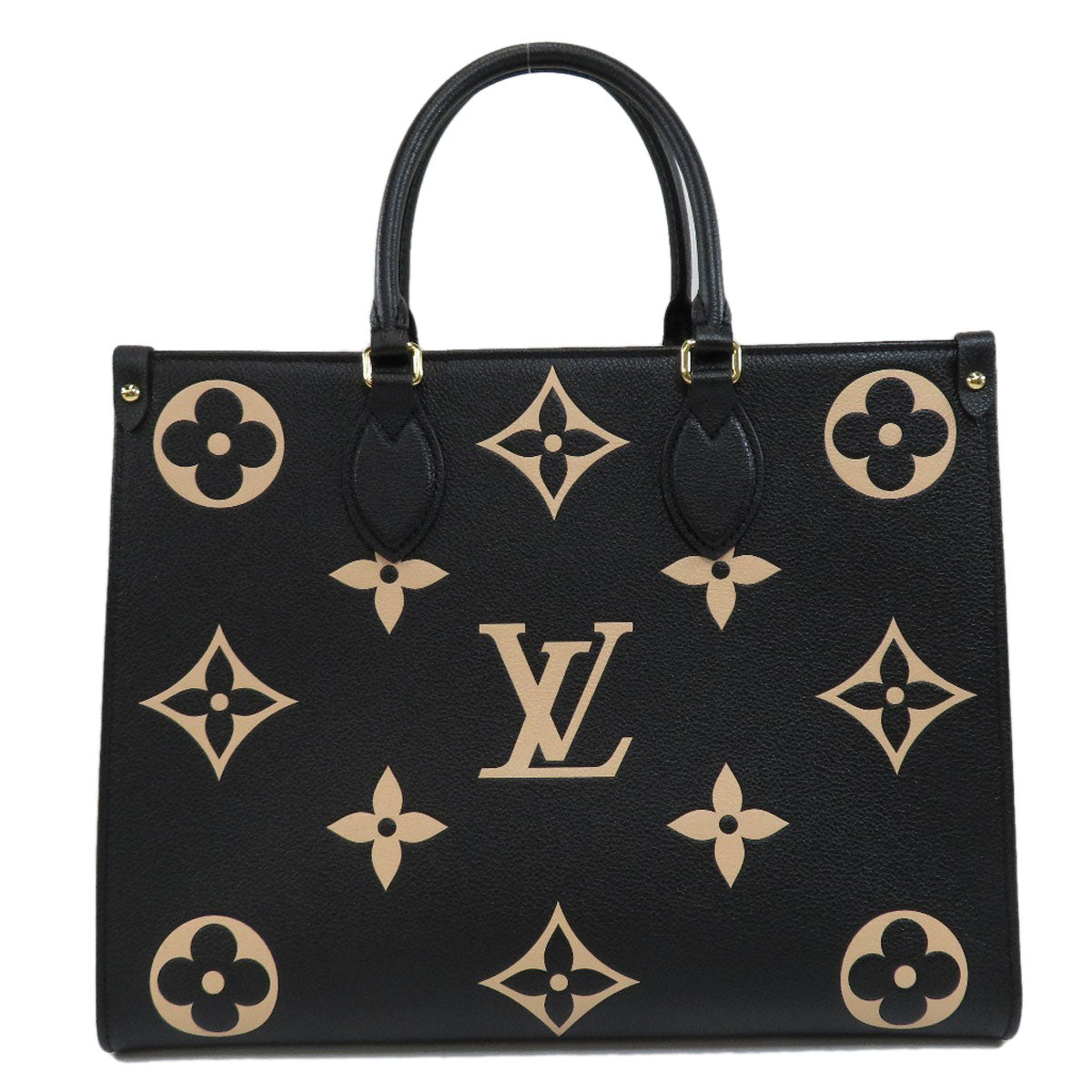 Louis Vuitton On The Go MM Amplant Bicolor Monogram Tote Bag