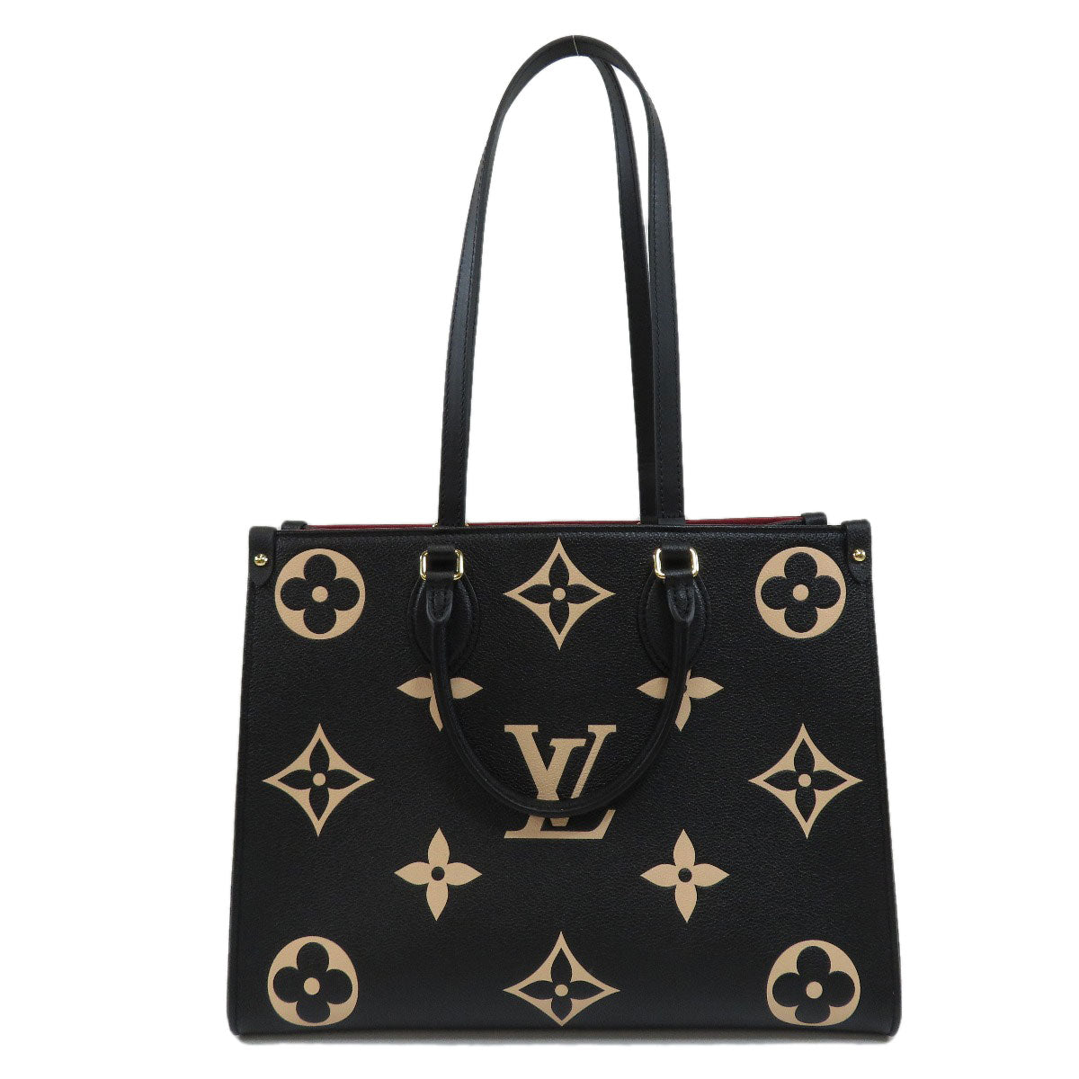 Louis Vuitton On The Go MM Amplant Bicolor Monogram Tote Bag