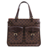 Louis Vuitton Uzes Damier Ebene Tote Bag Canvas