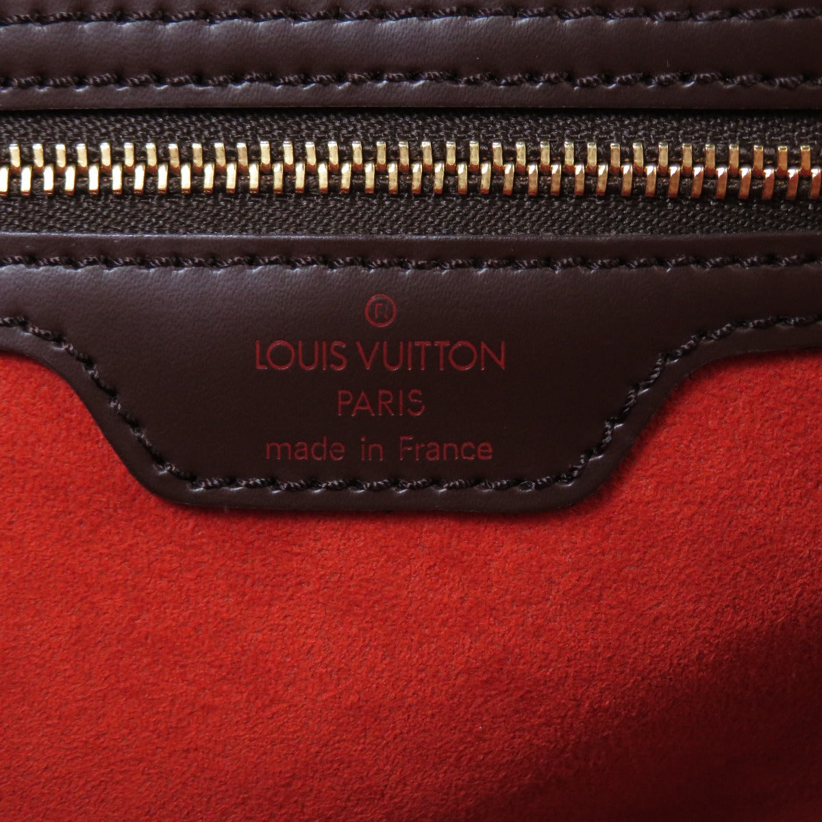 Louis Vuitton Uzes Damier Ebene Tote Bag Canvas