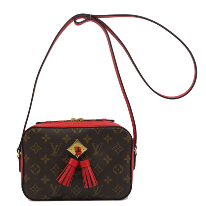 Louis Vuitton Saintonge Shoulder Bag Monogram Canvas Red