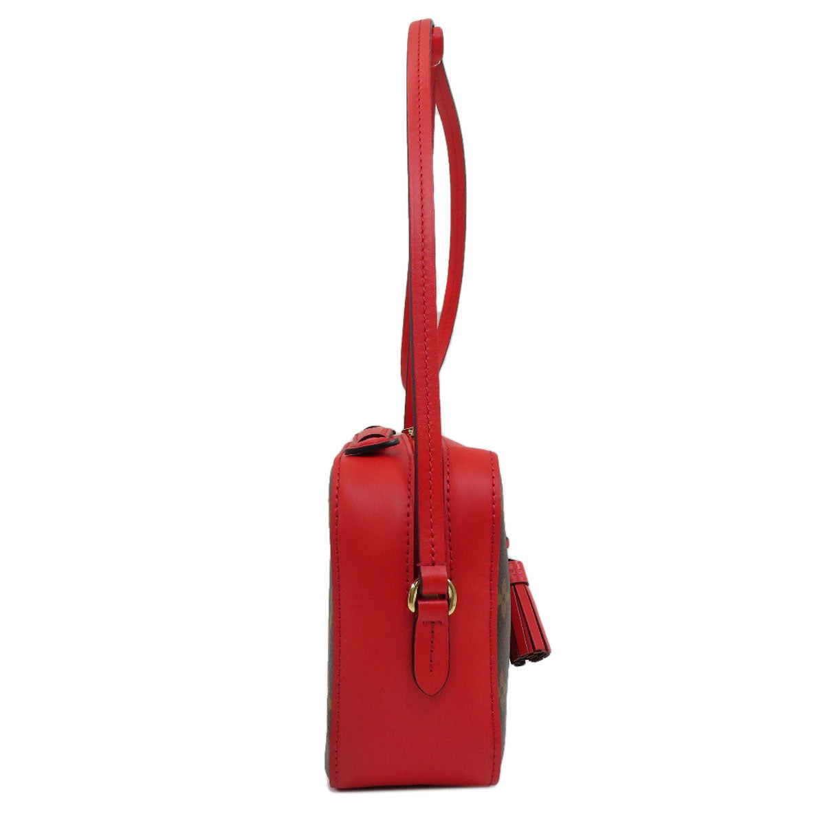 Louis Vuitton Saintonge Shoulder Bag Monogram Canvas Red