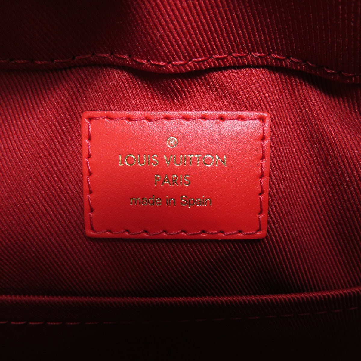 Louis Vuitton Saintonge Shoulder Bag Monogram Canvas Red