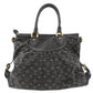 Louis Vuitton Neocaby MM Handbag Monogram Denim Black