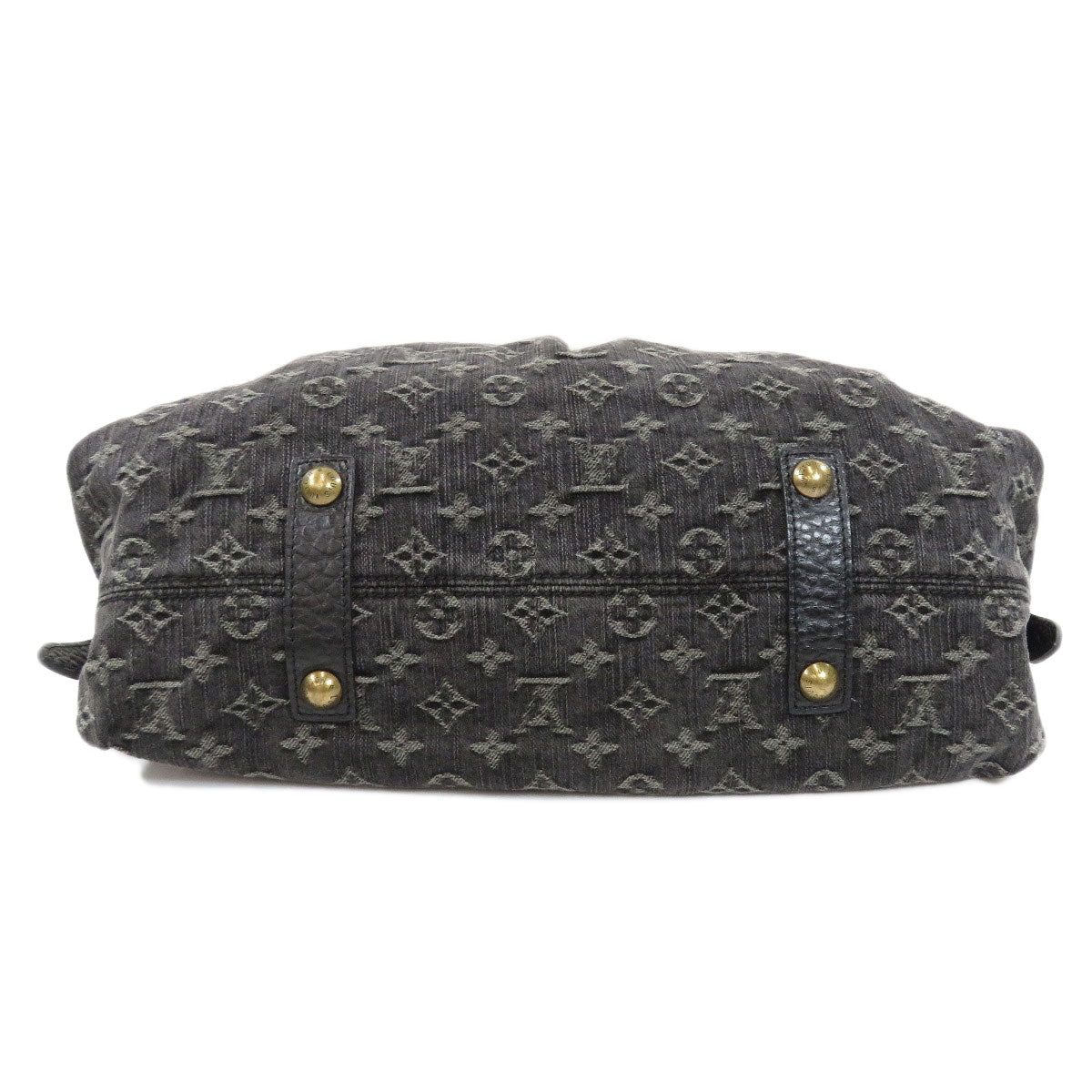 Louis Vuitton Neocaby MM Handbag Monogram Denim Black