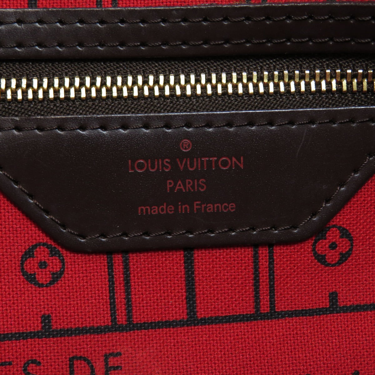 Louis Vuitton Neverfull MM Damier Ebene Tote Bag